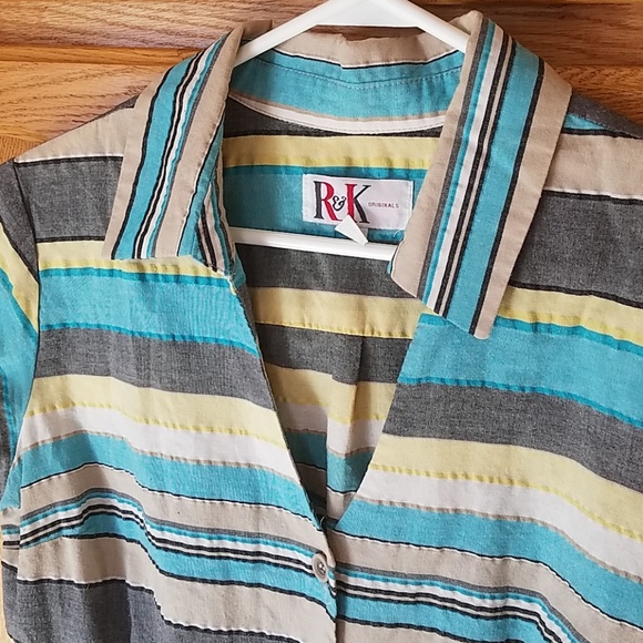 Striped Collared Dress - Picture 2 of 7